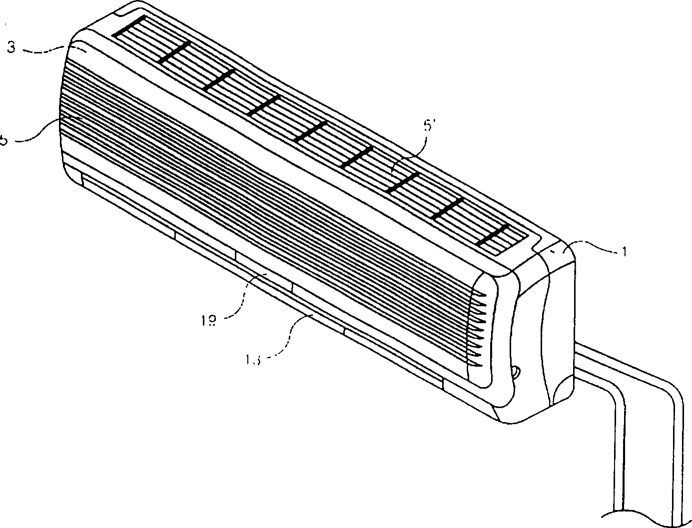 Control method for front panel driving of air conditioner