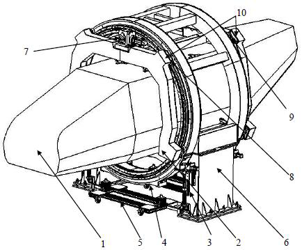 A rotating device for helicopter fuselage assembly