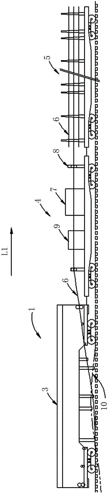 Operating method of rail exchanging train