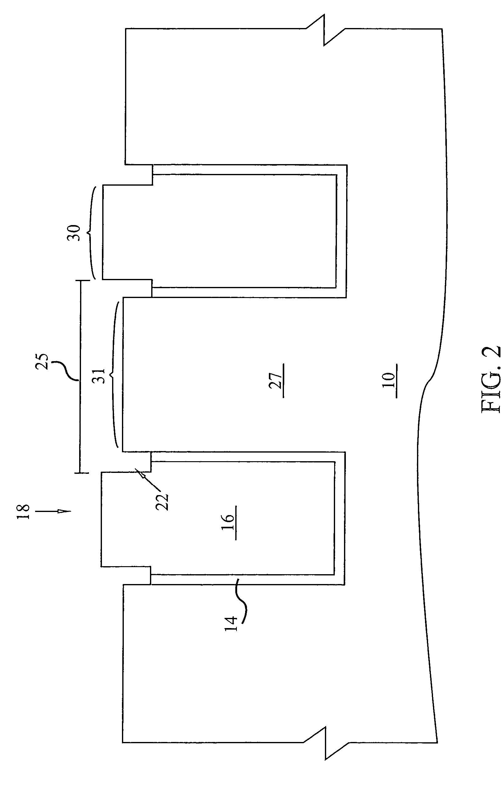 Pitcher-shaped active area for field effect transistor and method of forming same