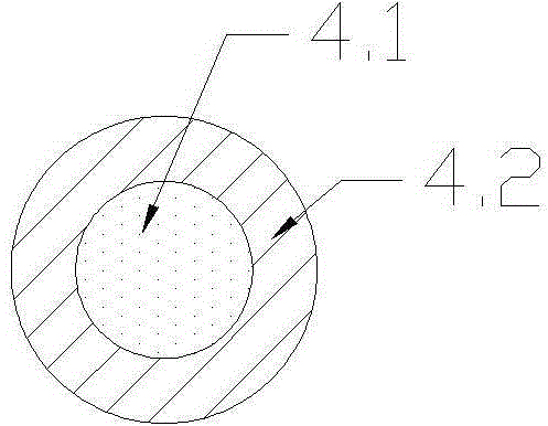 Antiseptic and fireproof brake cable good in braking effect