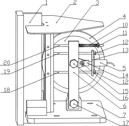 Elevator rolling guide shoe with brake function