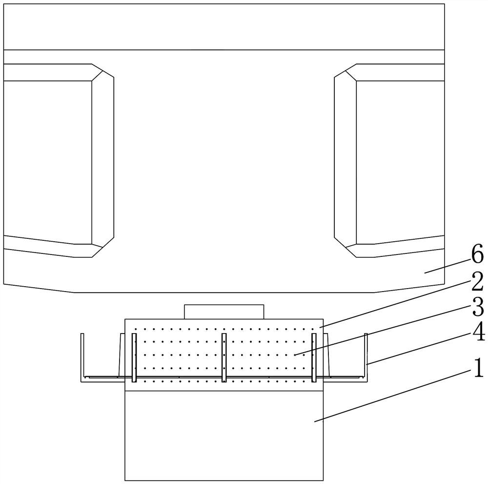 Method for fixedly connecting highway bridge pier support overhauling fence and pier