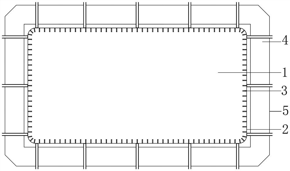 Method for fixedly connecting highway bridge pier support overhauling fence and pier