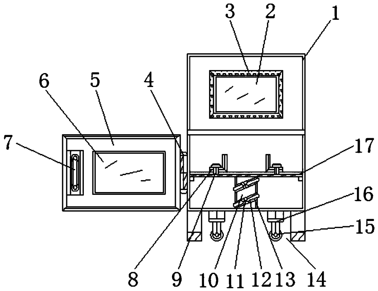 Elasticsupporting-pulling reset structure for forging and pressing machinery