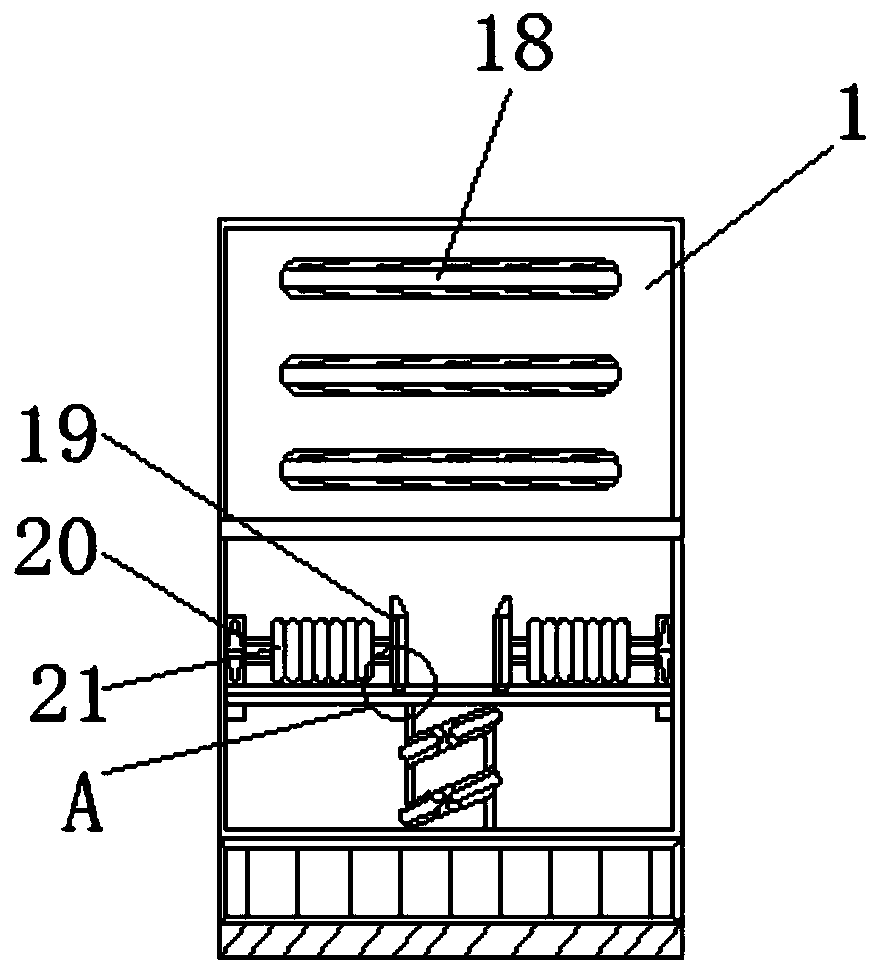 Elasticsupporting-pulling reset structure for forging and pressing machinery