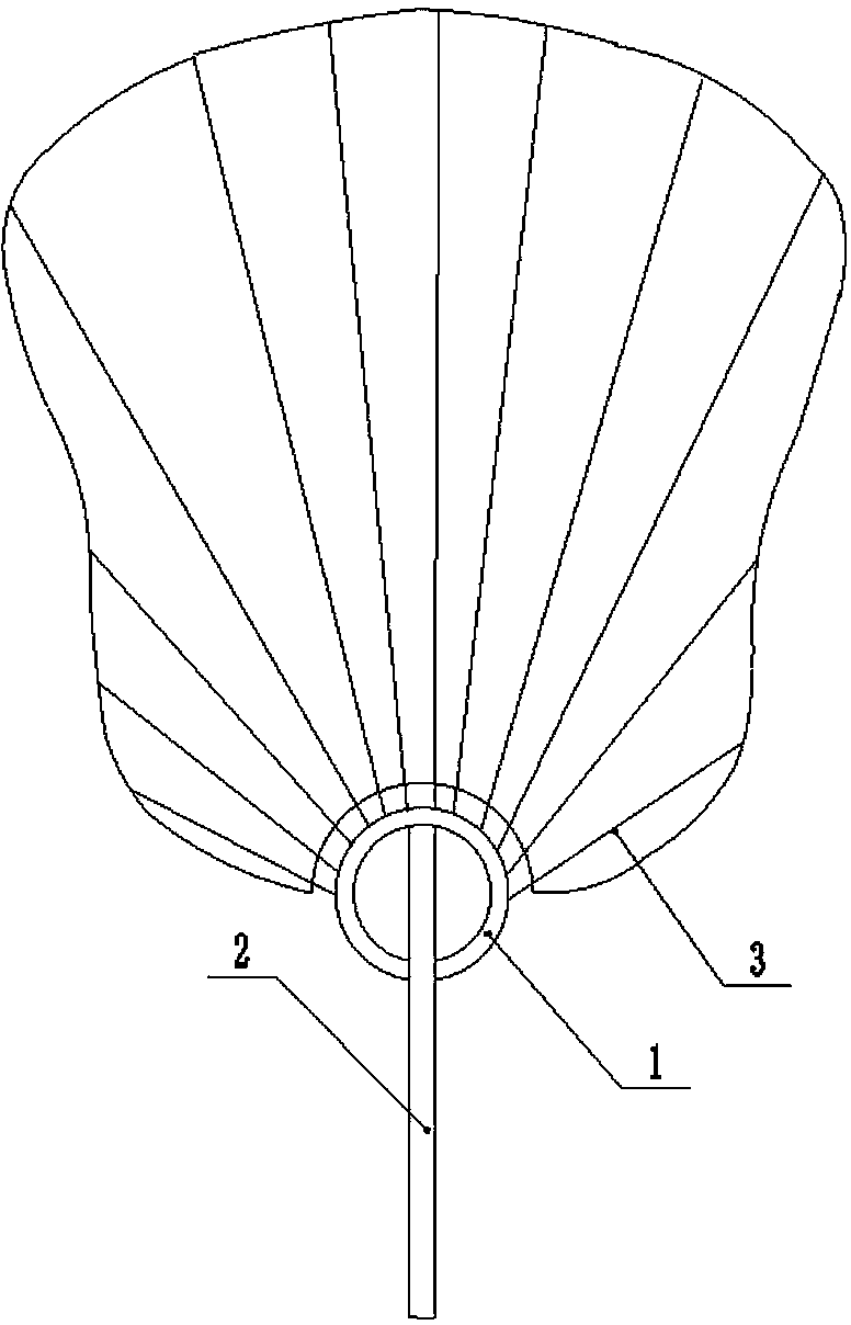 Light attractive durable fan and production method thereof