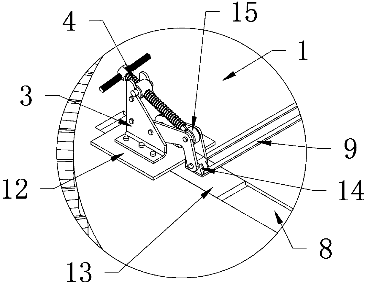 Fixing rack structure with construction drawing fixing function for civil engineering