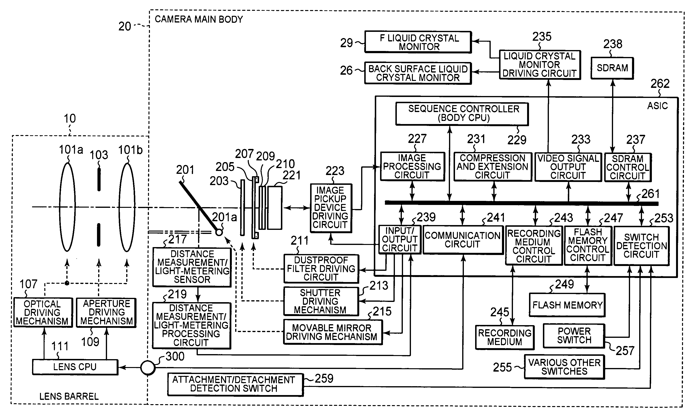 Aperture value calculation for a digital camera capable of displaying and/or recording a movie image