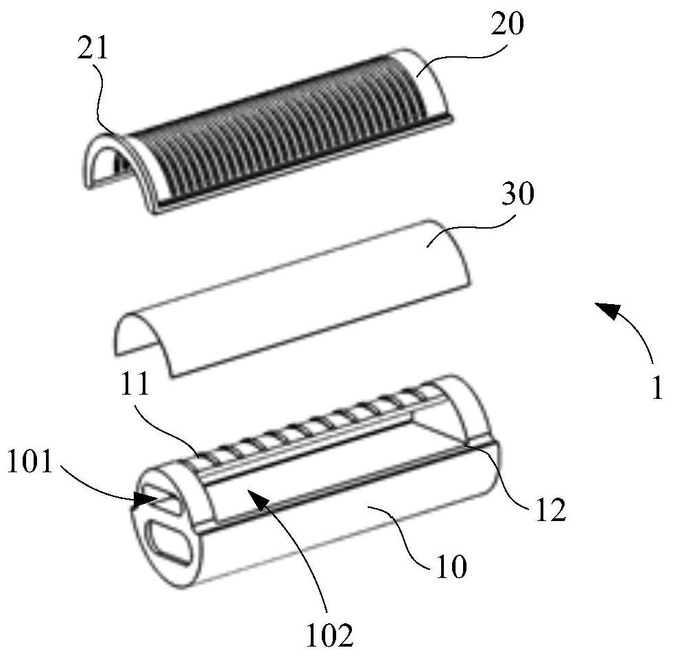 Filter element structure and cleaning equipment