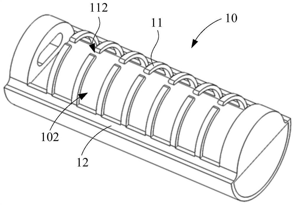 Filter element structure and cleaning equipment