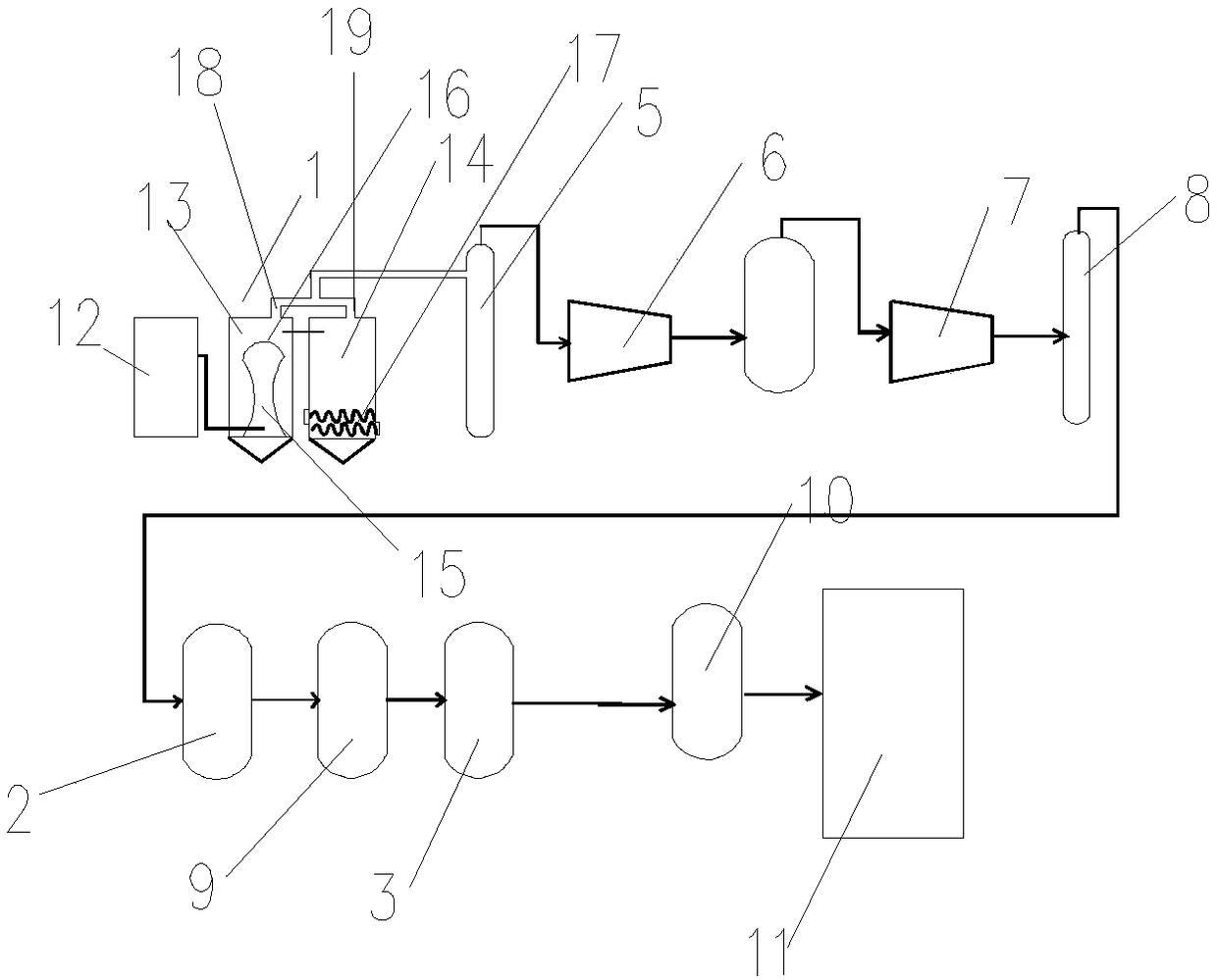 Biogas production device and method