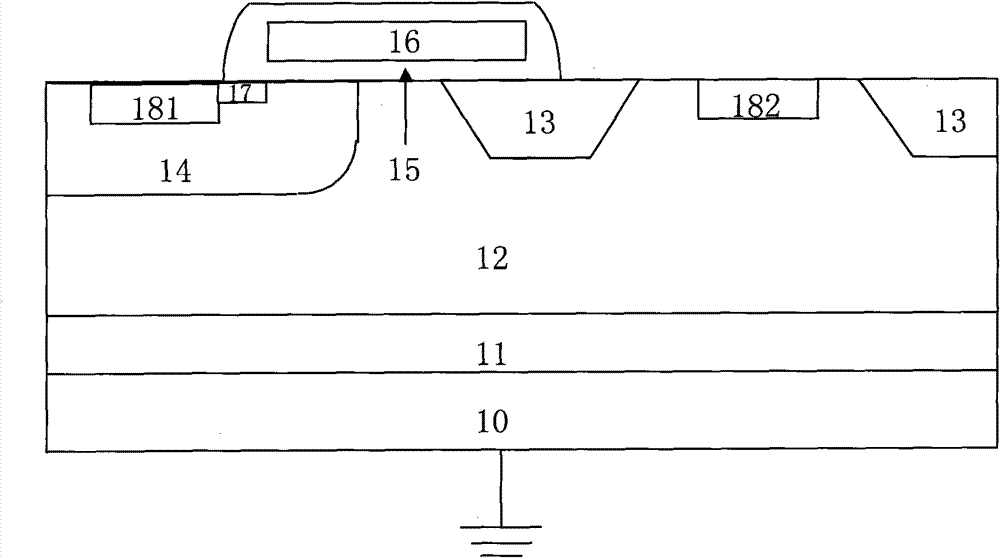 Laterally diffused MOSFET (LDMOS) and method for manufacturing same