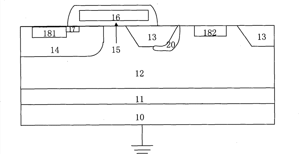 Laterally diffused MOSFET (LDMOS) and method for manufacturing same