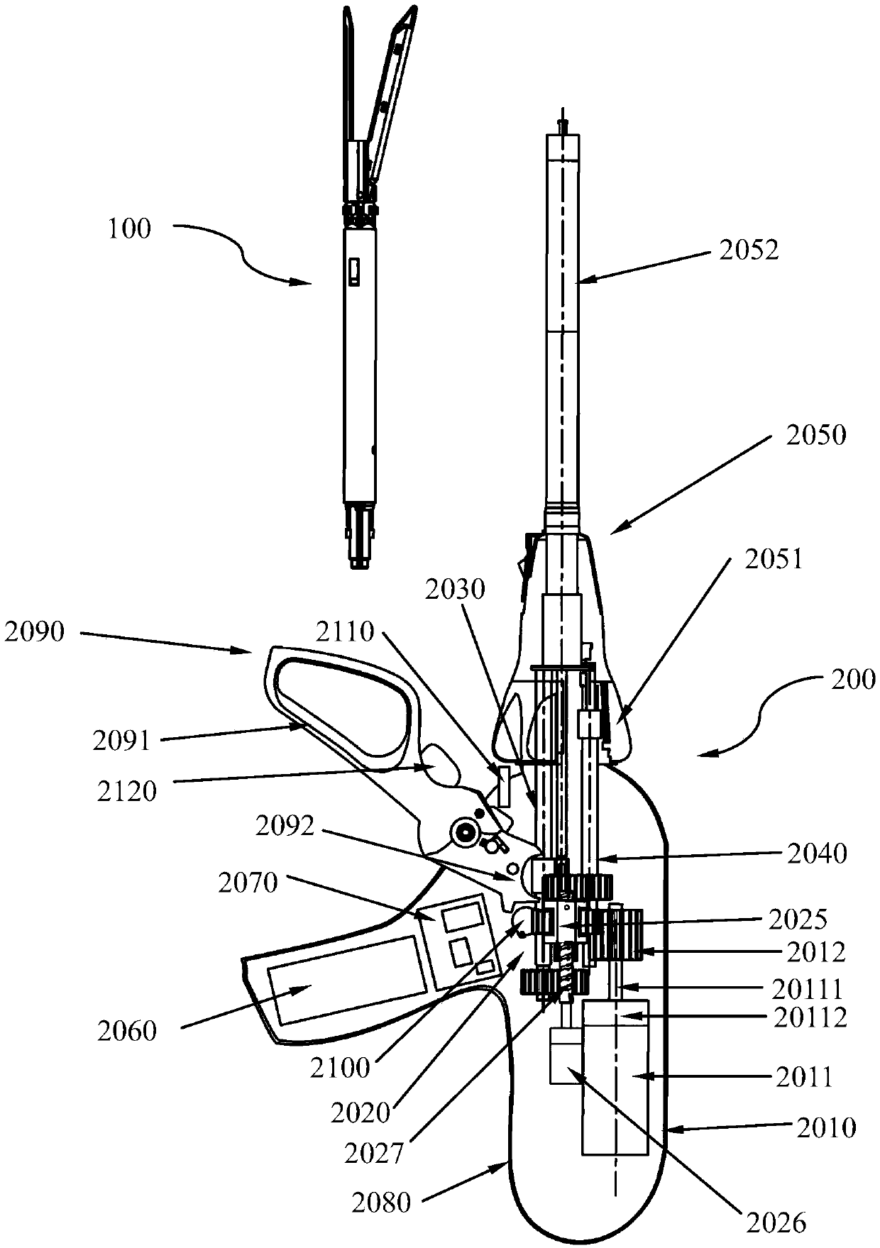 Motor-driven surgery instrument handheld assembly and motor-driven surgery instrument