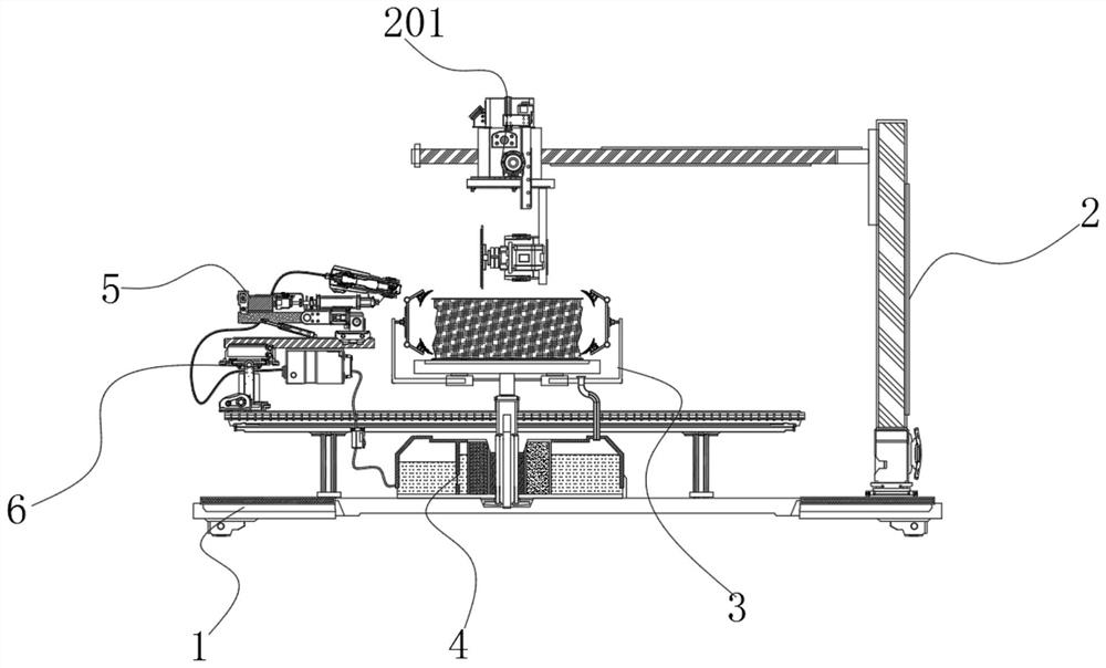 A jet mechanism of single crystal carbide material processing equipment