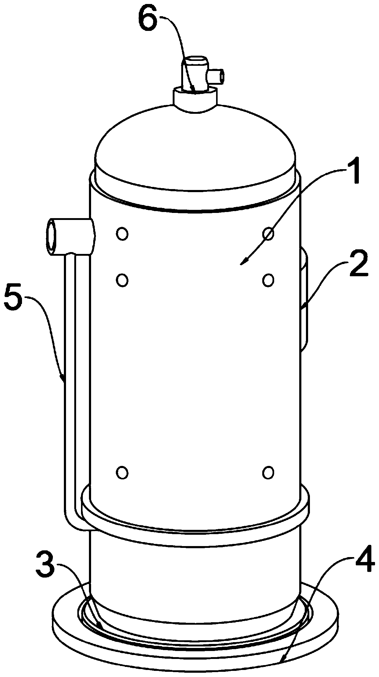 Direct-current variable frequency compressing unit shock reduction mechanism