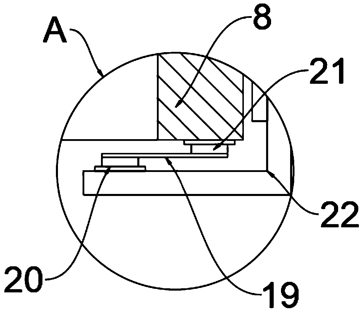 Direct-current variable frequency compressing unit shock reduction mechanism