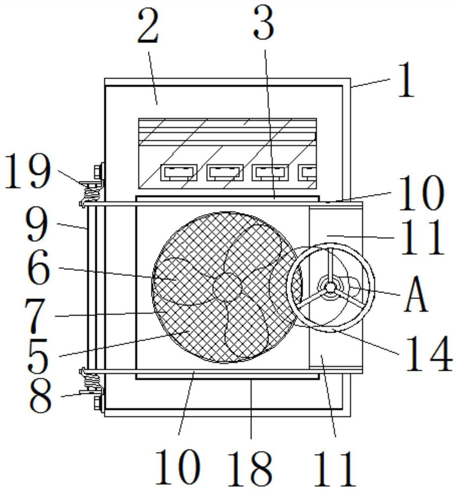 Robot control box heat dissipation mechanism
