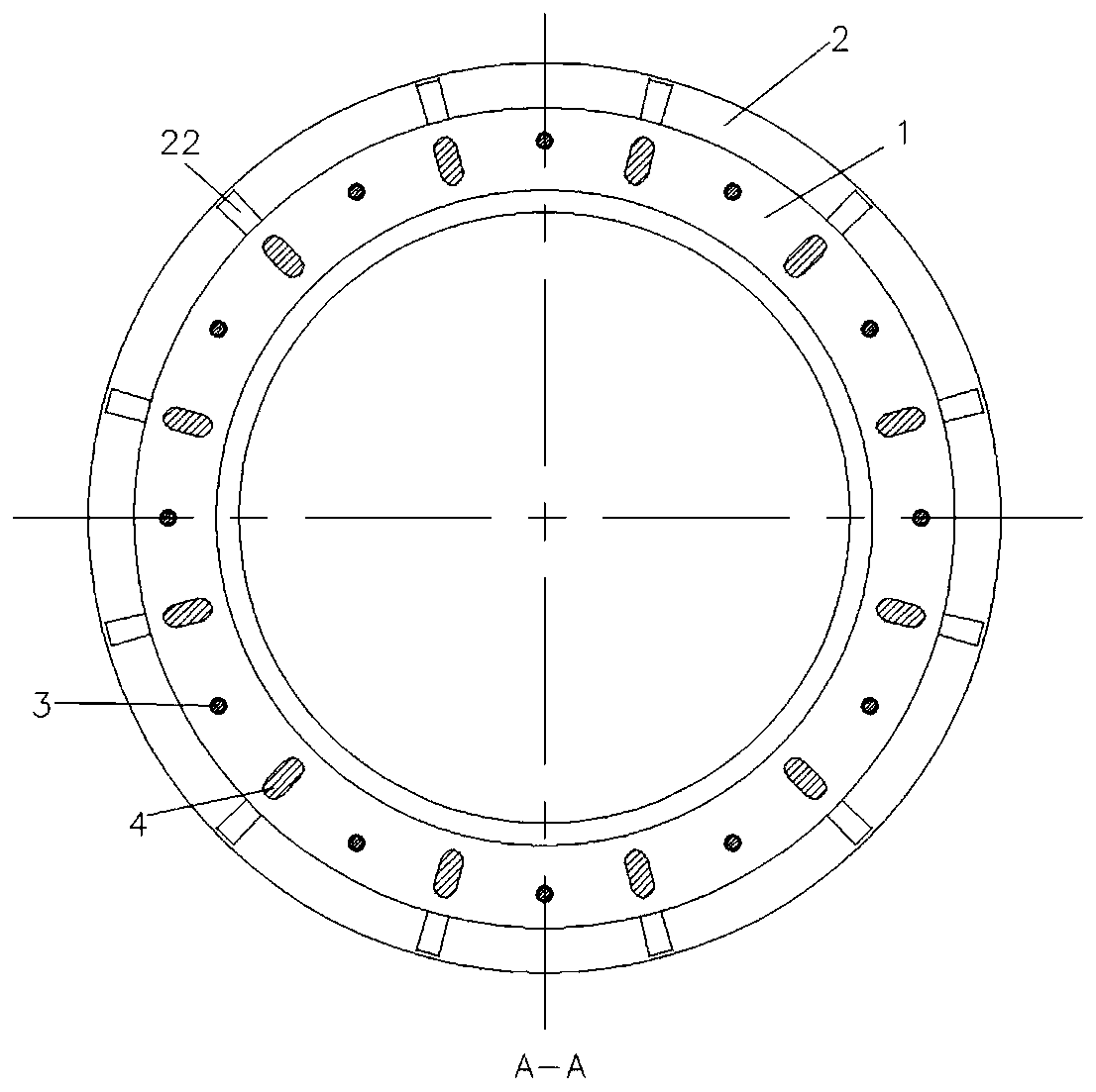 Flange connection structure