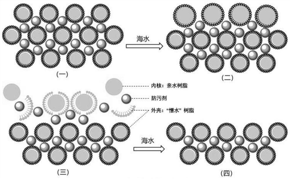 Novel marine antifouling coating composition based on nano-microcapsule controlled release technology