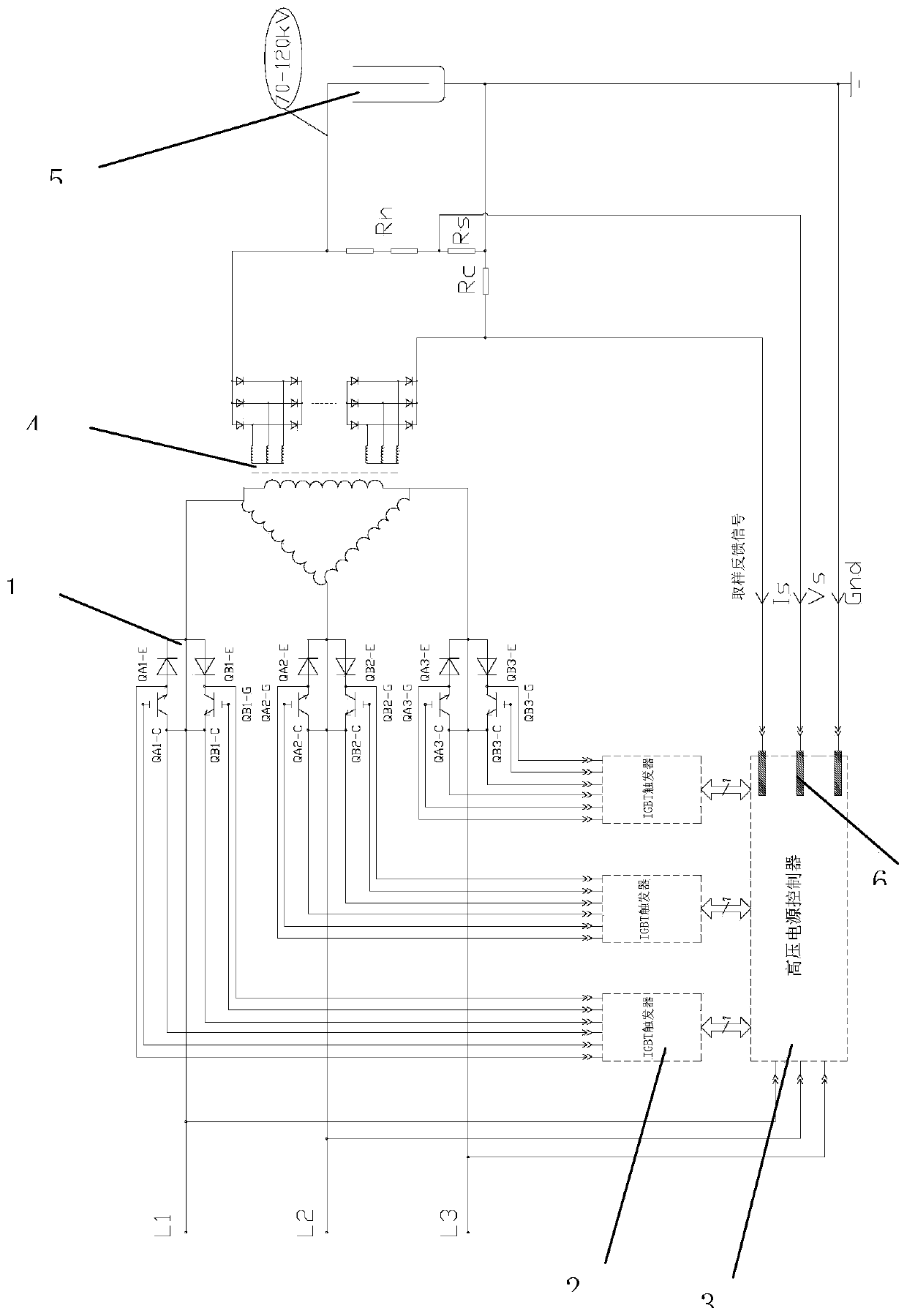 Novel three-phase power frequency IGBT pulse width modulation high-voltage power supply for electric precipitation