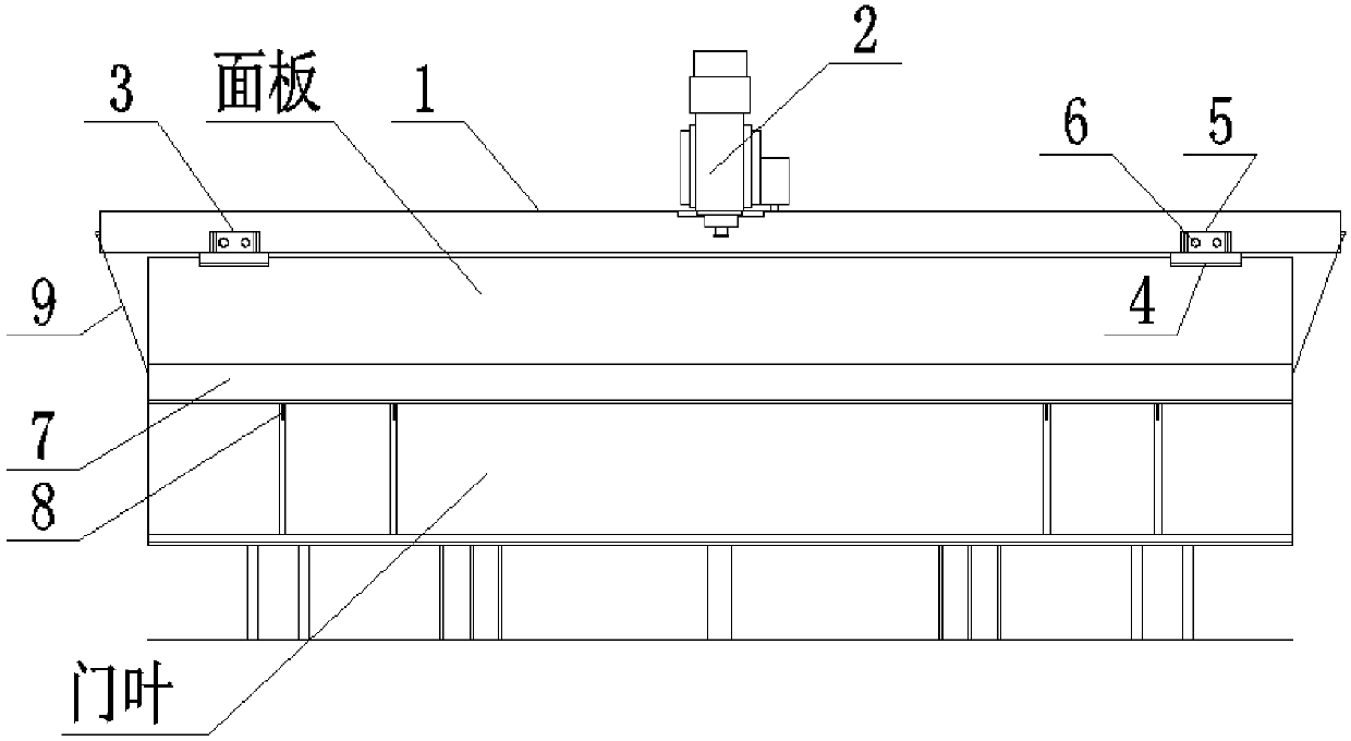 Radial gateleaf horizontal machining method and special tool