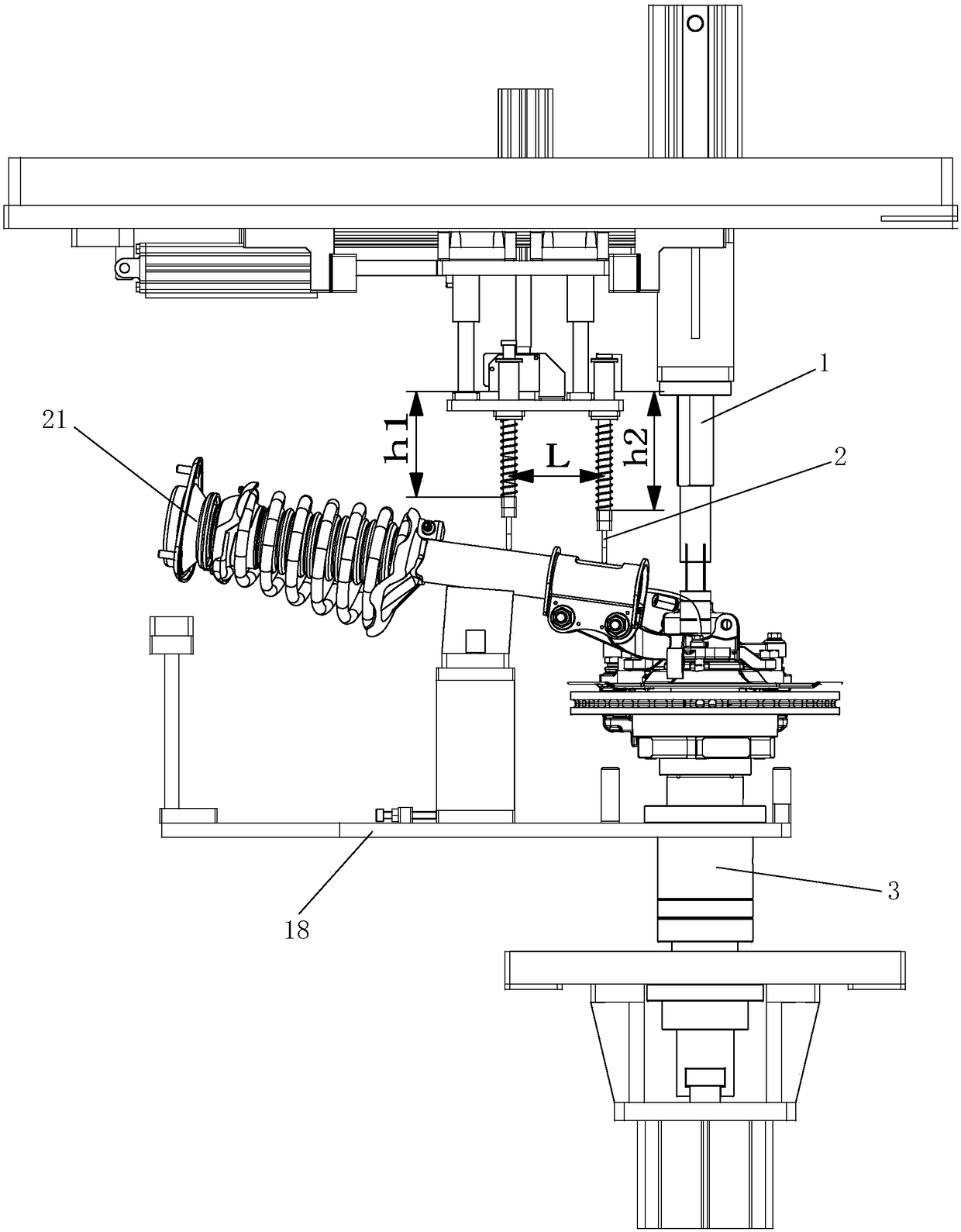 Front suspension camber angle detection system