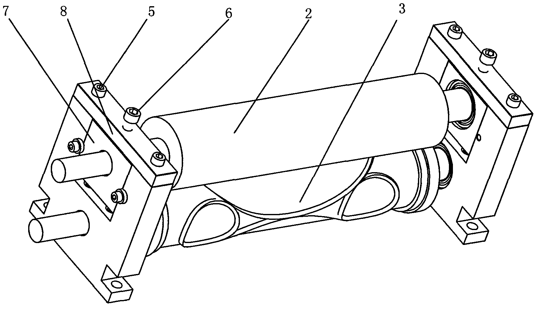 Slice food pressing and cutting device