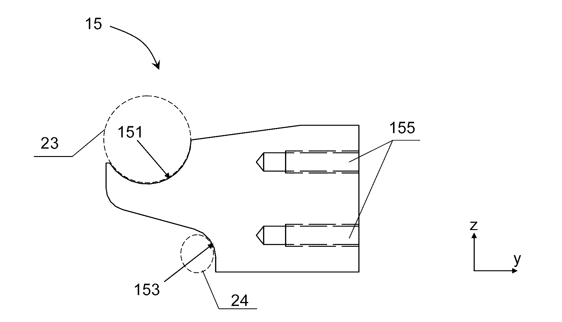 Crystal boat and crystal boat transfer device and wafer transfer system containing crystal boat and crystal boat transfer device