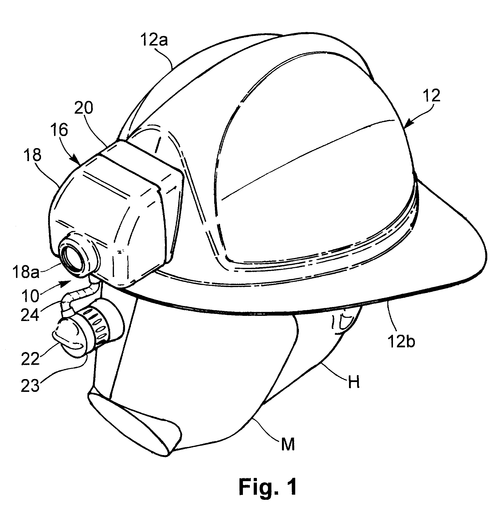 Helmet-mounted thermal imaging system