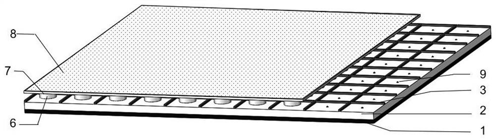 A kind of mini-led through-hole dimming structure backlight and its manufacturing method