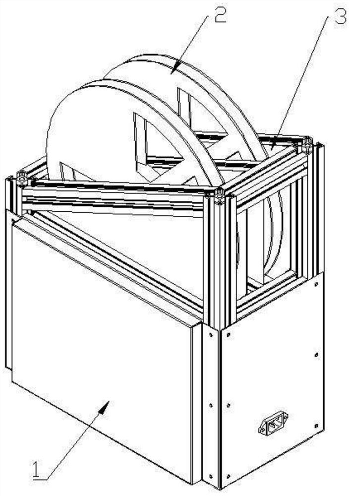 Tray winding device