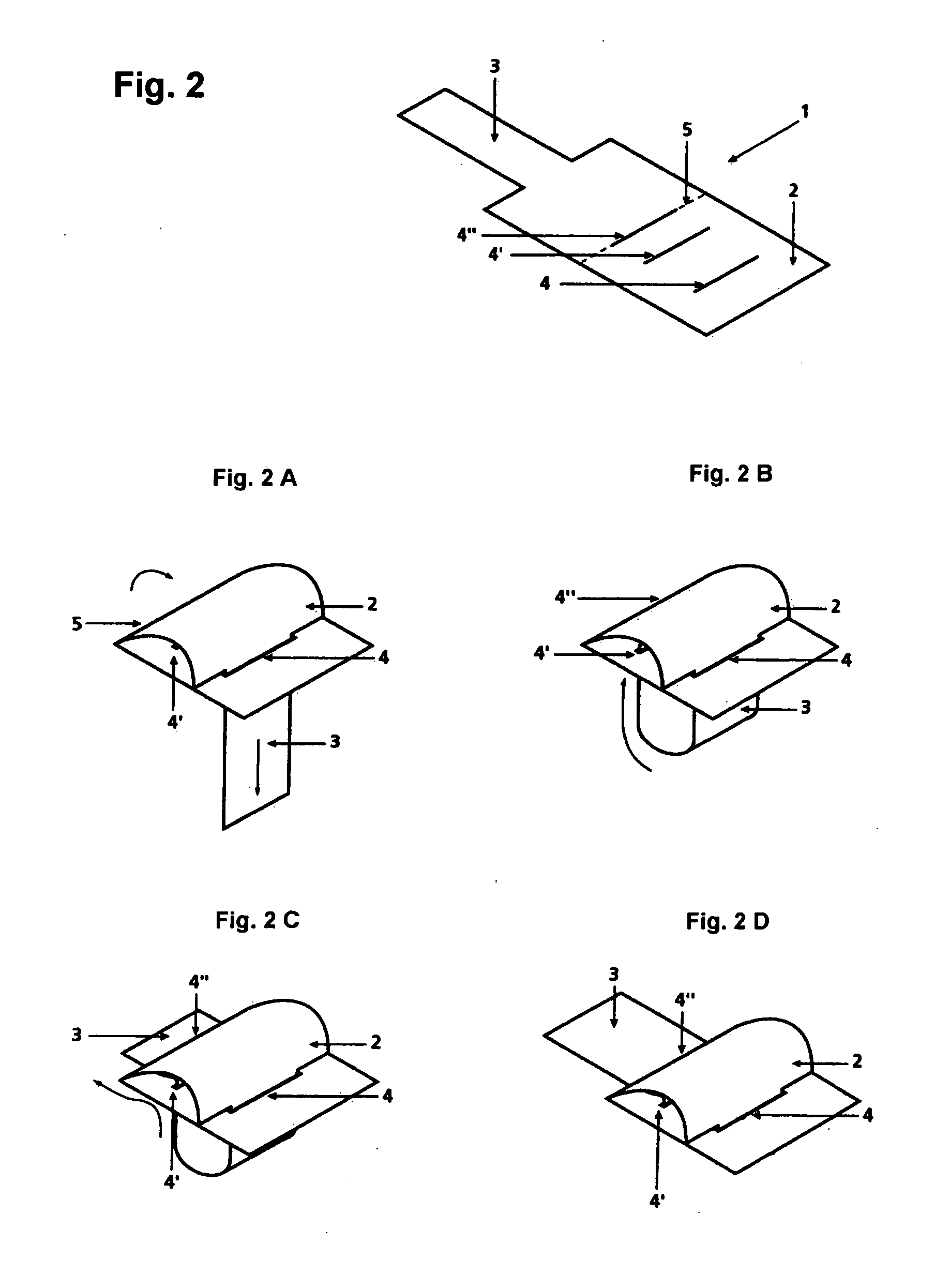 System of forming three-dimensional figures from a laminar material