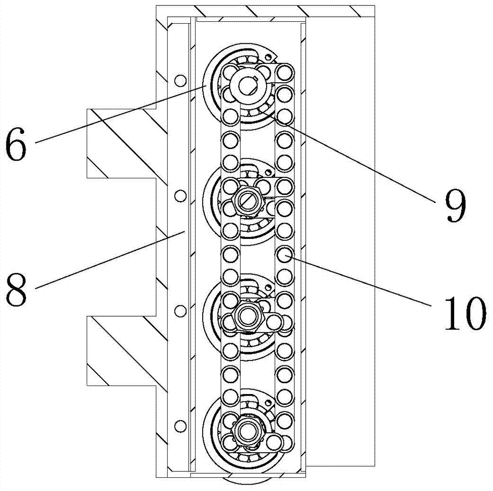 Rolling separation device for pcb board automatic sorting machine