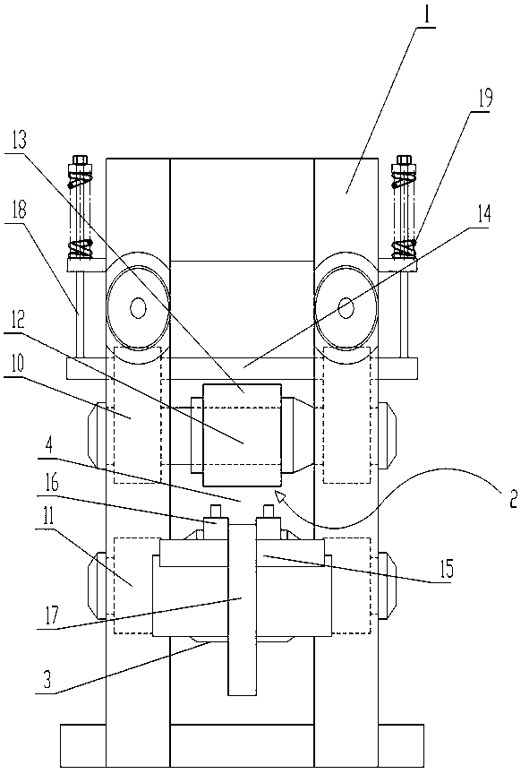 Rolling mill for rolling tooth marks on surface of metal belt