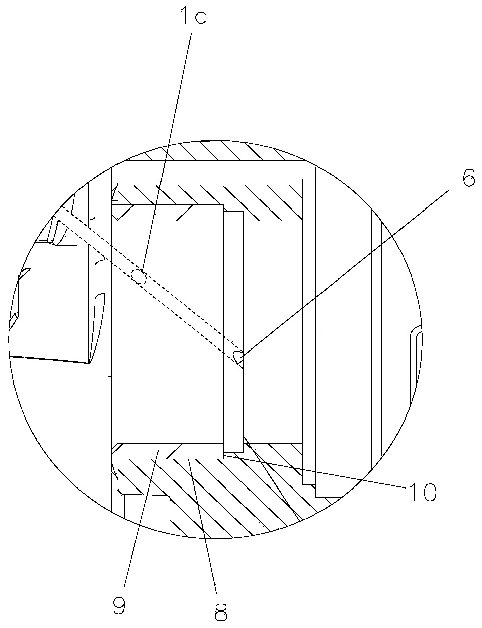 Jet lubrication structure