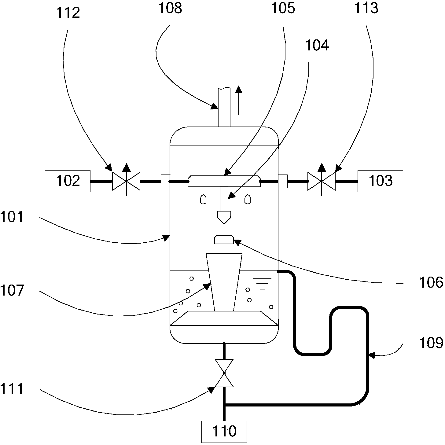 Humidification device and gas humidifying method