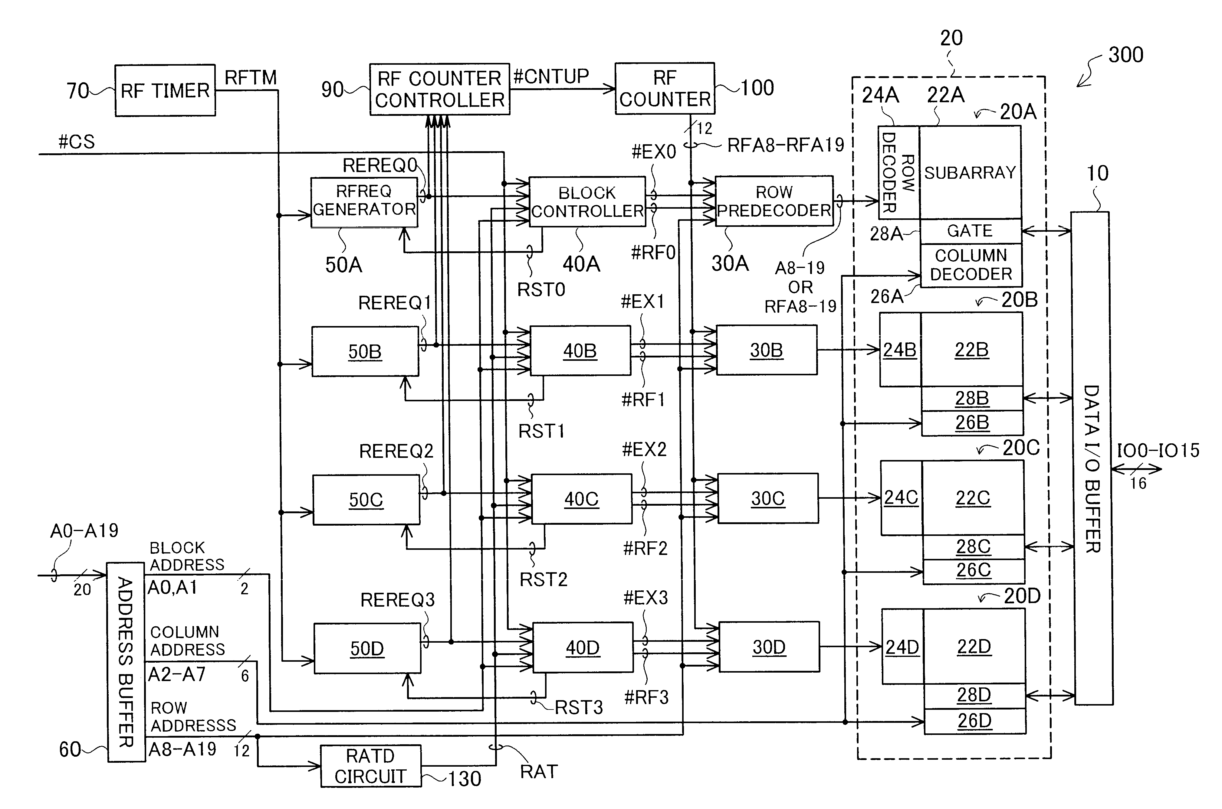 Activation of word lines in semiconductor memory device