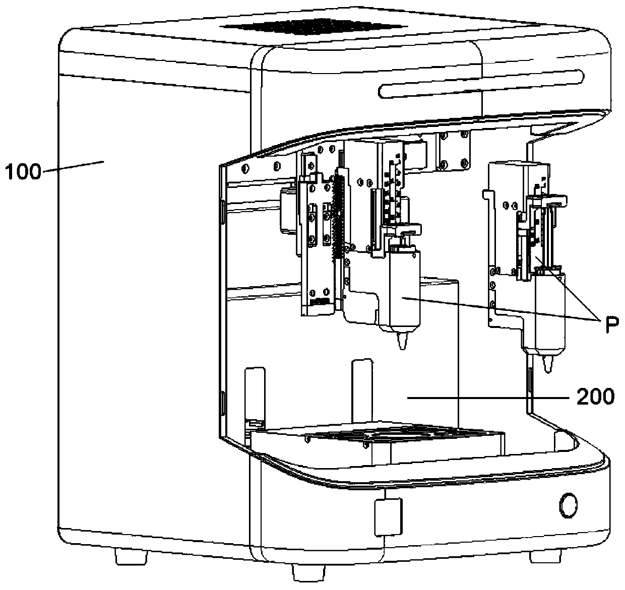 Printing head for biological 3D printer and biological 3D printer comprising same