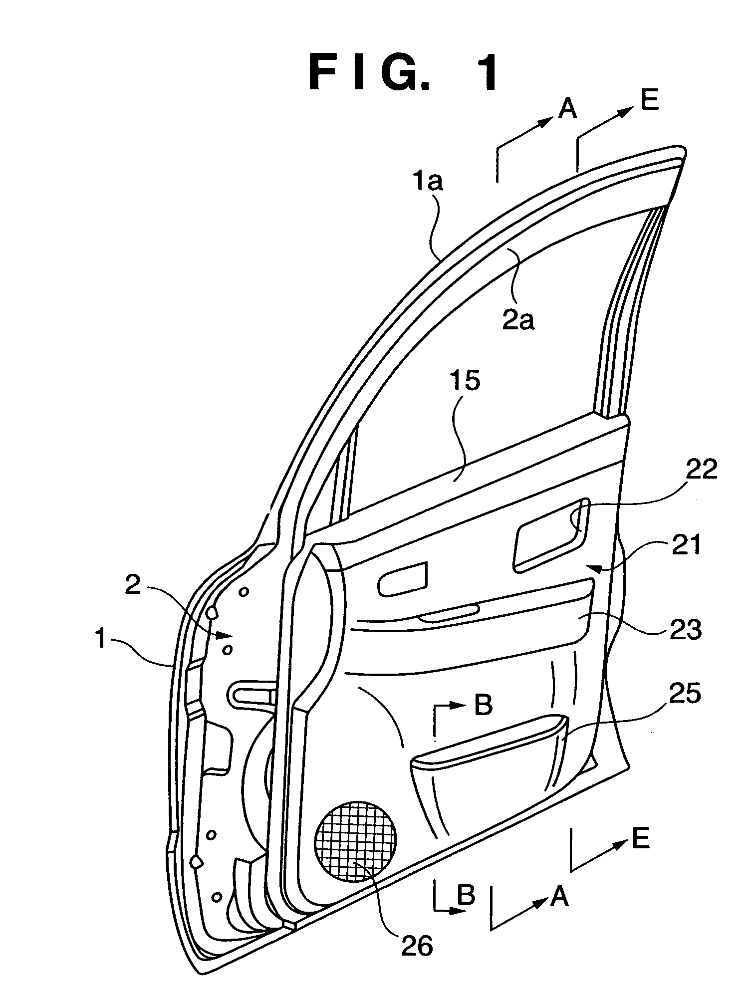 Automobile door structure