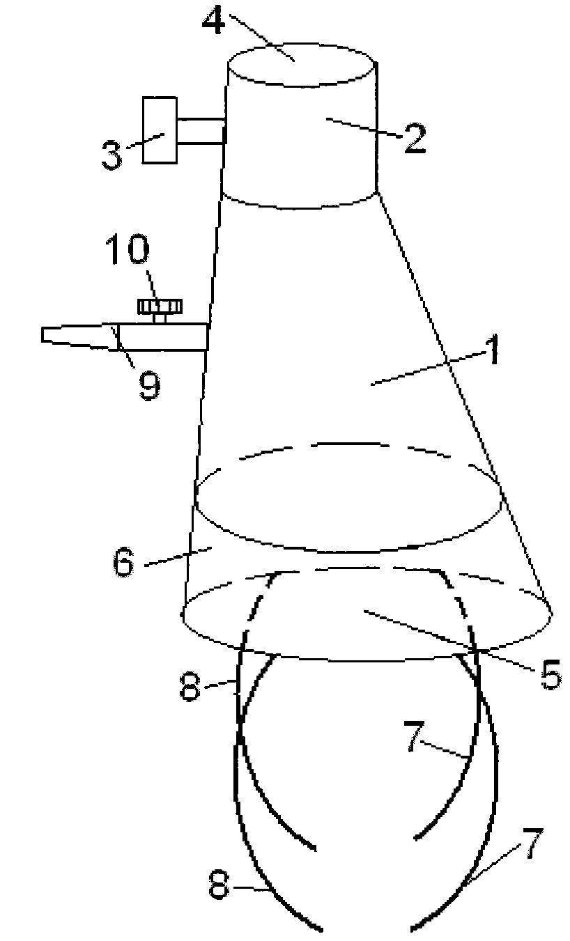 Oxygen inhalation device for relieving tachypnea of infant suffering from congenital heart disease