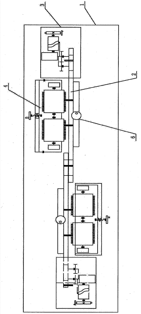 A two-way debarking machine for combing both ends of tail hair