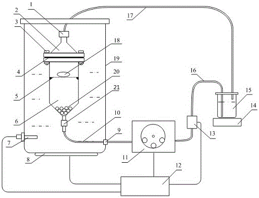 Simple type test device for dissolution rate of flowing pool