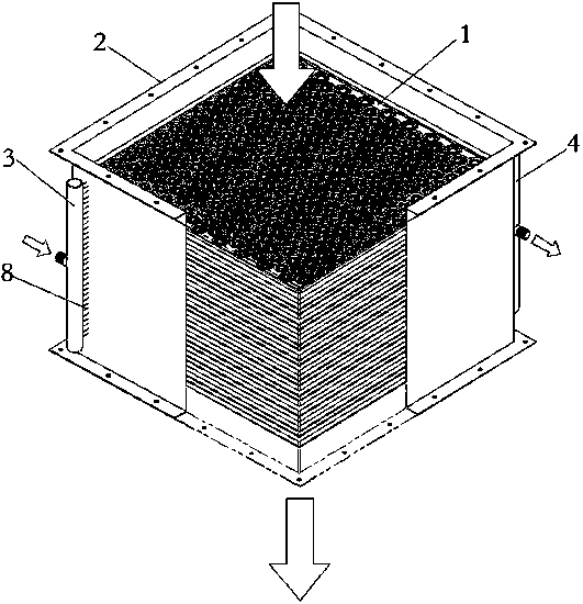 A heat exchanger of a mesh-type lung-shaped heat exchange plate