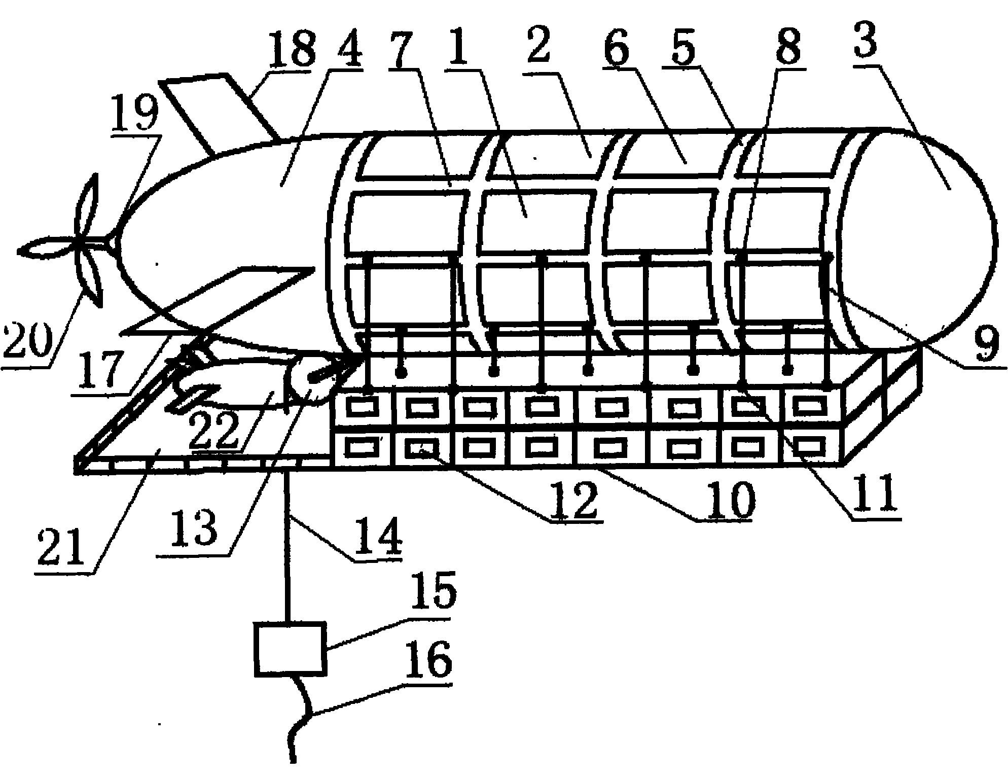 Large-scale aerostat with metal structure