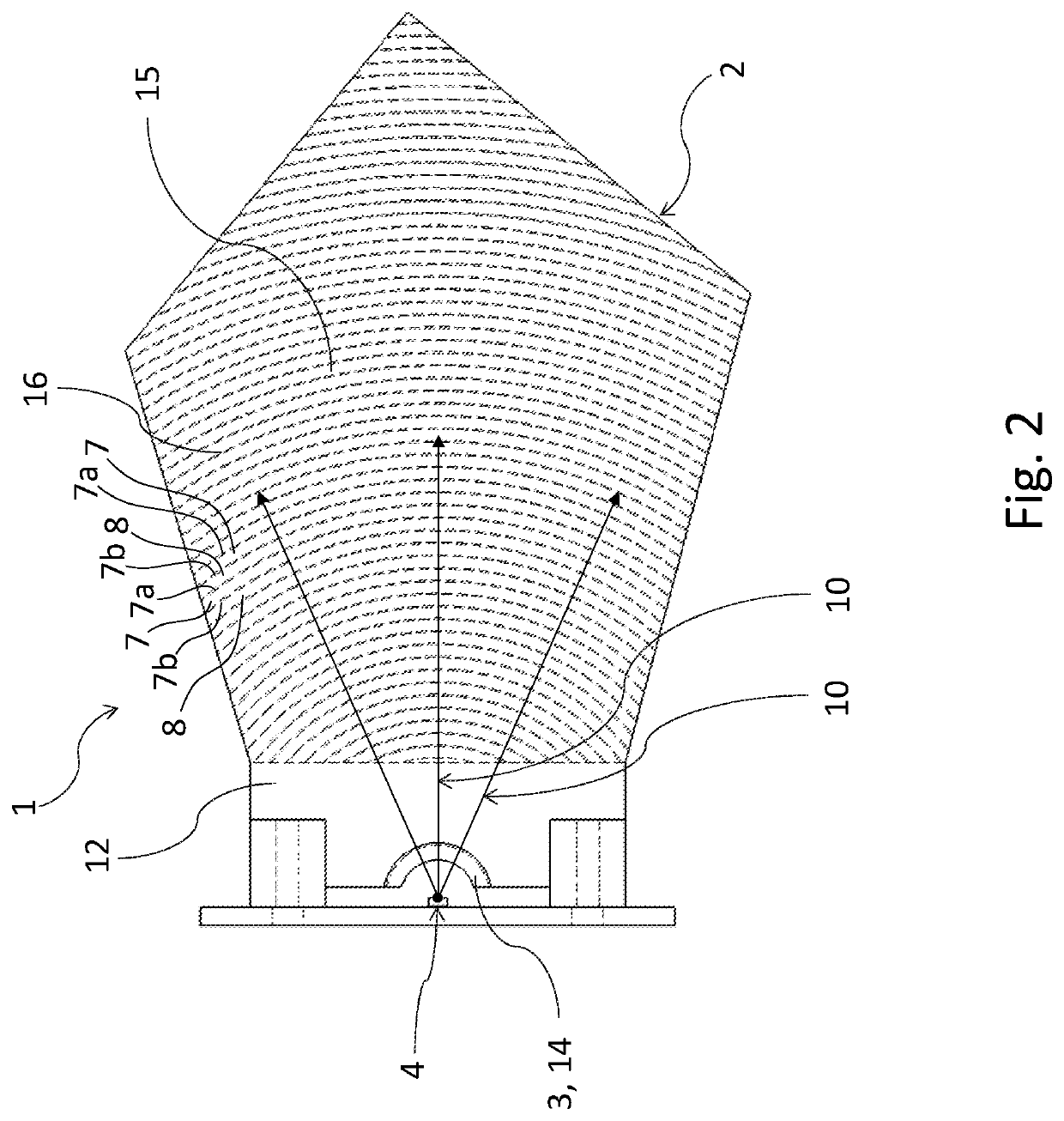 Light-guiding optical unit for a light device of motor vehicles