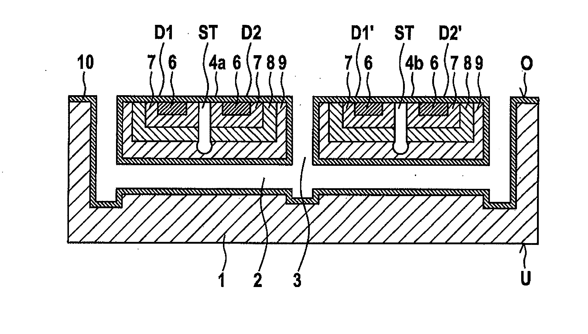 Integrated diode array and corresponding manufacturing method