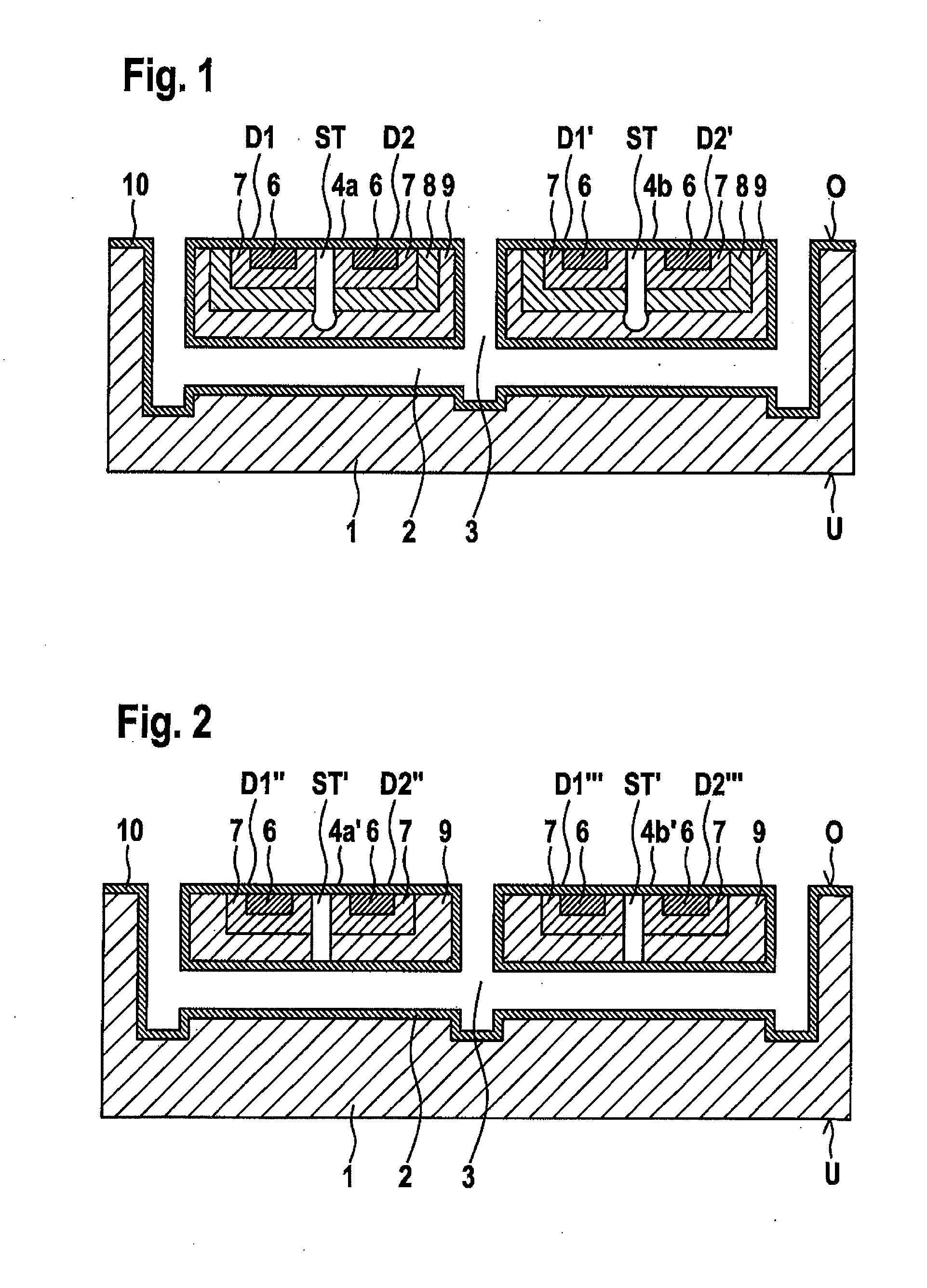 Integrated diode array and corresponding manufacturing method