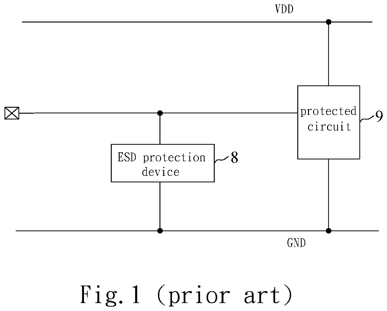 Vertical electrostatic discharge protection device
